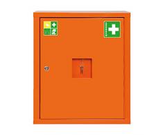 SÖHNGEN Verbandschrank nach DIN 13169 - eintürig, signalorange, HxBxT 560 x 490 x 200 mm - ohne Inhalt - Apotheke Apotheken Arzneischrank Arzneischränke Betriebssicherheit Erste-Hilfe Erste-Hilfe-Schrank Erste-Hilfe-Schränke