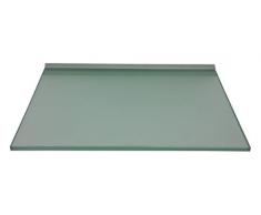 Regale4You Glasregal: 40x30 cm satiniertes Glas 10 mm mit Profil LINO10 komplett mit Befestigung / 1 Wandregal