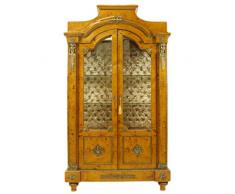 Casa Padrino Empire Vitrine Vogelaugenahorn - Vitrinenschrank - Wohnzimmerschrank Barock