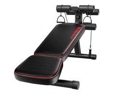 LXJYMX Trainingsbank Einstellbare Hantelbank Heimtraining Fitnessstudio Gewichtheben Bauch Fitness Bank Mehrzweck-Trainingsbank Klappbarer Sporthocker (Color : Black)