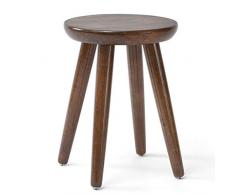 WSNBB Gummi-Holz Runde Hocker, Esstisch Hocker, Hauptwohnzimmer Frisierkommode Make-up Sitz, L31X W31x H40cm (Color : A)