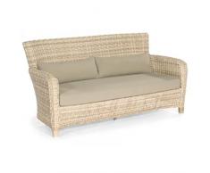 FAGO 2-Sitzer Lounge-Sofa 169 cm Kunststoffgeflecht antik-weiss SonnenPartner