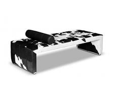 NEUERRAUM Kuhfell Leder Daybed Tagesbett Chaiselongue Recamière Cube Handgefertigt Echtes Leder. Ausgefallener Eyecatcher, Wow.