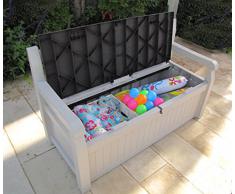 Keter Gartenbank und Kissenbox Eden, Beige, 265L