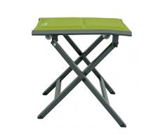 Meerweh Luxus Fußhocker grün gepolstert mit Quick Dry Foam, Klapphocker, Campinghocker