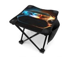 SSNEU1UKDA Sport-Hocker für Camping, Angeln, Wandern, Garten und Strand, Oxford, Schwarz, Einheitsgröße