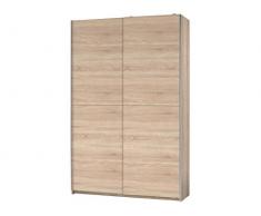 möbelando Schwebetürenschrank Kleiderschrank Schiebetürenschrank Schrank Schlafen Fred I Sonoma-Eiche