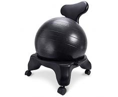 YLCJ Swiss Balance Ball Chair Ergonomic Comfort/Stability Balance Ball Fitness Chair