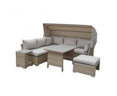 HTI-Line Loungemöbel-Set Sonneninsel Vario 4 Loungegarnitur Garten Set