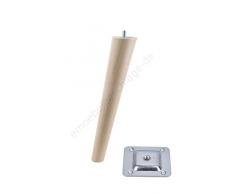 1x Holz Schrank beine Massivholz Schräg oder gerade Konisch Möbelfüße Möbelbeine (1x Schräg 25cm)