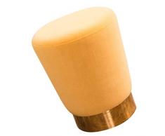 WEHOLY Fußhocker Gelbe Fußhocker und Sofasitz Moderner Fußhocker Schminktischhocker Weicher Samtfußhocker Schminktischhocker Wohnaccessoires