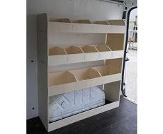 Vanify passt für Ford Transit Pre 2013 SWB OS Hintere Leichtes Sperrholz Van Regal – Regalsystem – Werkzeugregal