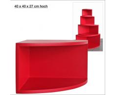 Regal-Eck-Board - rot - Größe 3 (mittelgroß)