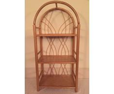 Regal Rattan Ramin neu Made in Germany in Honig Rundbogen