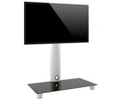 VCM TV Standfuà LED Ständer Rack Fernseh Halterung Halter Aluminium Glas Universal Standol VESA