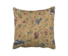 Musesh Trauben Kissen Fall Werfen Kissen Bezug für Sofa Home Dekorativ pillowslip Geschenk Ideen Haushalt Kissenbezüge Reißverschluss Kissenbezüge 40,6 x 40,6 cm Kolonialstil 16x16 Mehrfarbig 2