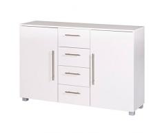 lifestyle4living Kommode, Anrichte, Sideboard, Schubkastenkommode, Schubladenkommode, weiß, Beimöbel, Beistellschrank