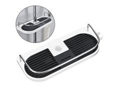 Hawsam Ohne Bohren Duschablage für die Duschstange - Badezimmer Dusche Rack Verstellbar Höhe, Für Duschstange mit Durchmesser von 19mm - 25mm