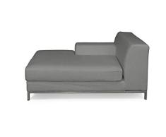 Dekoria Kramfors Recamiere Links Sofabezug Sofahusse passend für IKEA Modell Kramfors grau