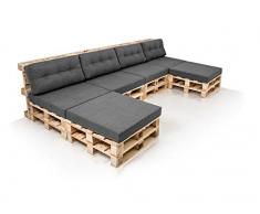 PALETTI Sofalandschaft Sofa aus Paletten Fichte, Fichte natur