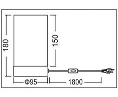 Trango 2er Pack LED Glas Nachttischlampe Tischleuchte TG2017-01/2Paula inkl. 1x E14 LED Leuchtmittel 3000K warm-weiß