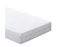 SLEEPGUARD 7 Zonen 2 in 1 Matratze 90 x 200 cm atmungsaktiv Komfort-Schaum-Matratze 2 Härtegrade H3 + H4 Oeko-Tex Standard 100 Abnehmbarer Bezug Allergiker geeignet Made in Germany Reißverschluss