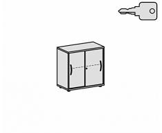 Gera Möbel Schranksystem Flex Schiebetürenschrank, Holzdekor, ahorn/ahorn, 80 x 42.5 x 79.8 cm
