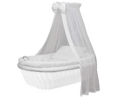 Stoffset 8-teilig mit Matratze von WALDIN für Stubenwagen, XXL, Bollerwagen,KEIN STUBENWAGEN, 5 Sets wählbar,weiß