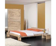 Pharao24 Holzbett aus Akazie massiv modern Breite 200 cm Liegefläche 160x200
