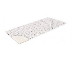 Träumeland Reisebettmatratze Exclusiv 60x120 cm | Babymatratze rollbar mit Tragetasche, Design:Vogel grau