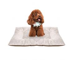 Acecoree Warme Tierbett Haustier Hund/Katze gesteppte Bett Matratze Kissen Warm Bettsofa Katzenbett Hundebett (Kaffee M)
