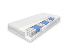 verapur Classik TFK Fresh Taschenfederkernmatratze I 140 x 200 cm I Klimaband I Futonbett I H3 I 81-100Kg I Allergiker geeignet I 21 cm hoch I 7-Zonen I Waschbarer Bezug I ÖKO-Tex I Made in Germany