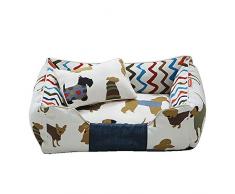 PETHOMEL Großes Speicher Schaum Haustier Bettsofa, Waschbares Haustier Korb Orthopädisches Hundebett Matratze, Super Weiches Katzenbett (Mit Rutschfestem Boden Großen Hunds),A,L