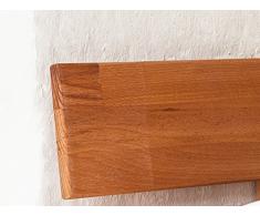 moebelstore24 Futonbett Judith Kernbuche-Massiv Natur geölt, 90 x 200 cm inkl. 2 x Bettkasten