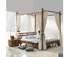 Möbel Bressmer Himmelbett Bambusbett Tabanan HonigAntik 200x200 Bambusmöbel Bett aus Bambus Designerbett