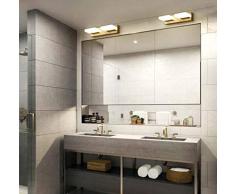 ETH WC Ganze Scheinwerfer Nordic Bronzespiegel Badezimmerspiegel Schlafzimmerspiegel Licht Kabinett LED-Leuchten Amerikanische Toilette Wandlampe D25 * H6cm, D40 * H6cm, D55 * H6cm Hell