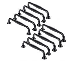 128mm Schwarz Schrank Schublade Türgriff Stangengriff Küchengriff Kleiderschrank Zieht Griffe Schubladegriff Türknöpfe [10er]
