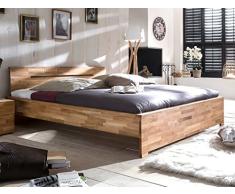 expendio Massivholzbett Savin 180x200 Wildeiche geölt Doppelbett Ehebett Schlafzimmer Holzbett Bett