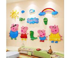 Wandaufkleber 3d Aufkleber Kindergarten Wandbett Wanddekoration Cartoon Wandaufkleber Kinderzimmer Hintergrund Dreidimensionales Acryl Schlafzimmer