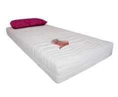 7 Zonen Gelmatratze / Gelschaum Matratze Relax Höhe 25 cm, 8 cm Gel, Memory Schaum, Raumgewicht RG 85 + 7 Zonen Kaltschaum / Schlafen wie im Wasserbett / Alternative 90 / 100 / 140 / 160 / 180 x 200 cm (90 x 200 cm)