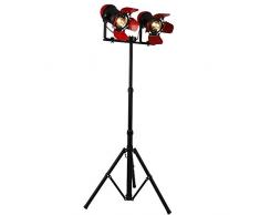 Raelf 2 Kopf Fußboden-Licht Edison Stehleuchte Klassische Spotlight E27 Nordic kreativ Retro LED Stehlampe im Industriestil Schlafzimmer Stehleuchte Farbe Drei Klaue Stehlampe Wohnzimmer Schlafzimmer