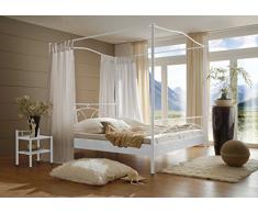 SAM® Metallbett Calvi, in weiß, filigrane Verzierungen, Blickfang, 160 x 200 cm