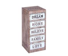 ts-ideen Kommode Regal Schrank Vintage Antik Design Standregal Landhausstil 71,5 x 30,5 x 31,5 cm