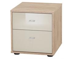 Wiemann 599735 Tokio Nachttisch, Holz, eiche-sägerau-nachbildung, 43 x 40 x 42 cm, montiert
