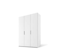 Express Möbel Swift Drehtürenschrank, Holzwerkstoff/Metallbeschläge, Polarweß/Polarweiß, Breite 150 cm