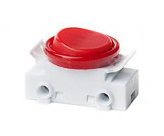 edi-tronic Wippschalter rund rot 15mm 19mm Schalter Wandleuchte Dekoleuchte Leselampe Nachttischlampe Tischlampe