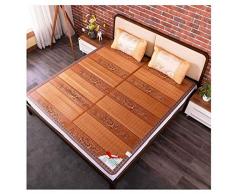 3-teiliges Bambusmatten-Matratzenset, faltbare kühle Sommer-Schlafunterlage, glatte Matte für Studentenwohnheime, Größe 1,95-2,2 m (Size : 1.5 * 1.95m)