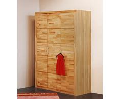 Möbeldesign Team 2000 Kleiderschrank 3-türig in kernbuche Teil- massiv, geölt 2063-3
