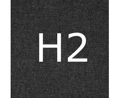 Betten Jumbo King Boxspringbett 200x200 cm mit Bettkasten und Luxus 7-Zonen Taschenfederkernmatratze Visco-Topper H2 Anthrazit Hotelbett Doppelbett Polsterbett