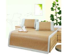HAIPENG Bettmatte Zum Sommer (mit 2 Kissenbezüge) 3 Stück Rattan Single Doppelbett Faltbar, 80x195cm (größe : 1.35m)
